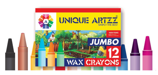 12 Wax Crayons Jambo
